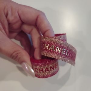 Authentic CHANEL Red Holiday Gift Ribbon